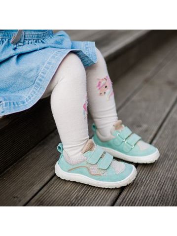 FRODDO TENISKY D-VELCRO 2P Mint | Dětské barefoot tenisky