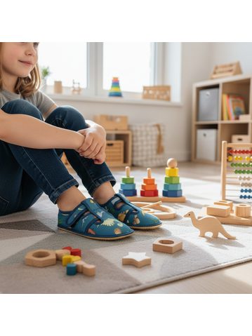 CRAVE SNOWSTORM Navy/Lime | Dětské zimní zateplené boty