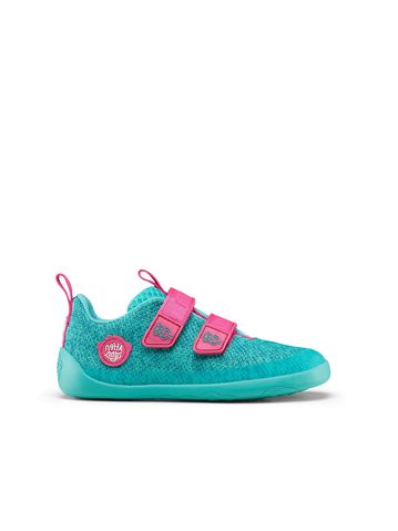 AFFENZAHN SNEAKER KNIT HAPPY OWL Turquoise | Dětské barefoot tenisky