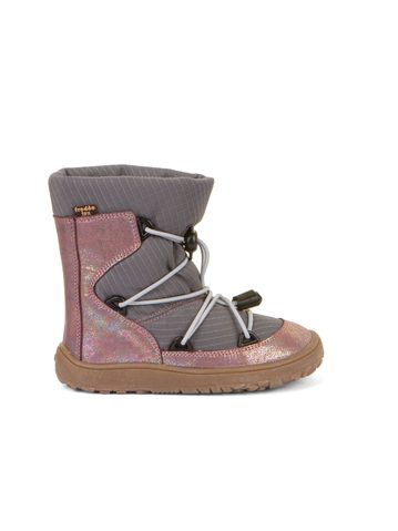 FRODDO TEX TRACK WOOL Pink Shine | Dětské zimní zateplené barefoot boty