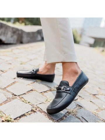 SHAPEN MOKASÍNY VERSA Regular Black | Dámské barefoot mokasíny