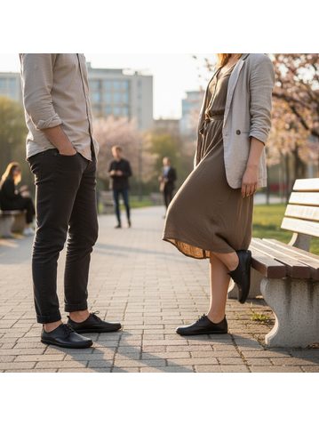 GROUNDIES ODESSA Barefoot+ Black | Dámské barefoot kozačky