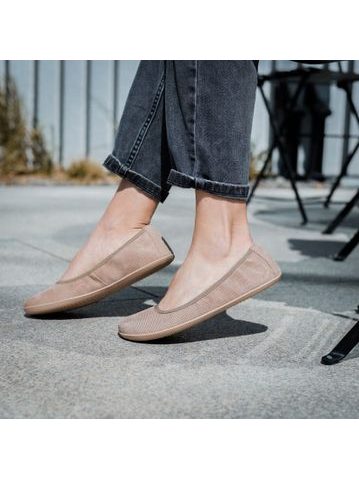 GROUNDIES LILY WOMEN Taupe | Dámské barefoot baleríny