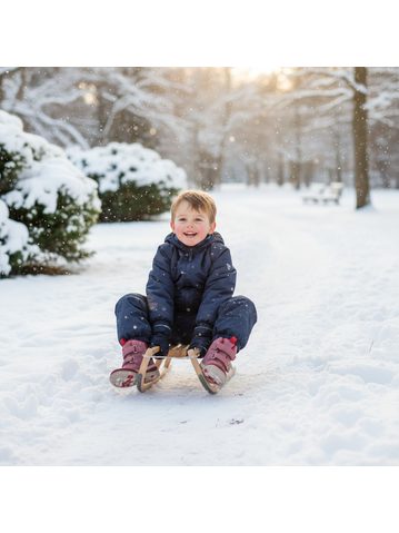 GROUNDIES OTTAWA Berry/Red | Dětské barefoot zateplené boty