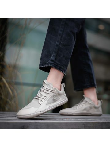 GROUNDIES Galaxy White/Sky Blue | Dámské barefoot tenisky