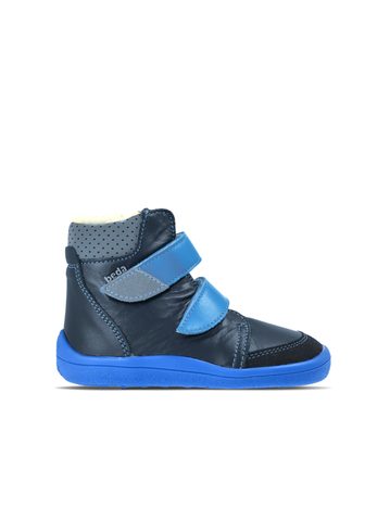 BEDA ZIMNÍ VYŠŠÍ SKY Blue - užší kotník | Dětské zimní zateplené barefoot boty