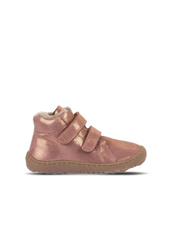 FRODDO KOTNÍČKOVÉ ZIMNÍ FURRY Pink/Gold | Dětské zimní zateplené barefoot boty