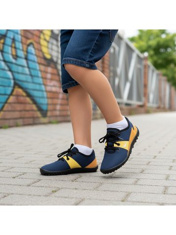 FRODDO TENISKY D-VELCRO 2P White/Denim | Dětské barefoot tenisky