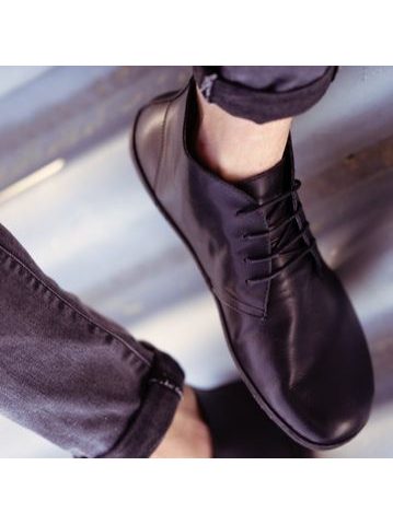 GROUNDIES MILANO Black | Kotníkové barefoot boty 5