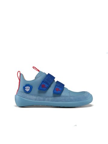 AFFENZAHN SNEAKER LEATHER BUDDY SHARK Blue | Dětské barefoot tenisky  1