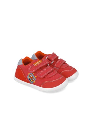 BIOMECANICS TENISKY WIDER CANVAS Red | Dětské barefoot tenisky