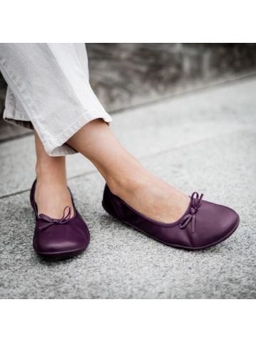 GROUNDIES Ruby 2.0 WOMEN Plum | Dámské barefoot baleríny