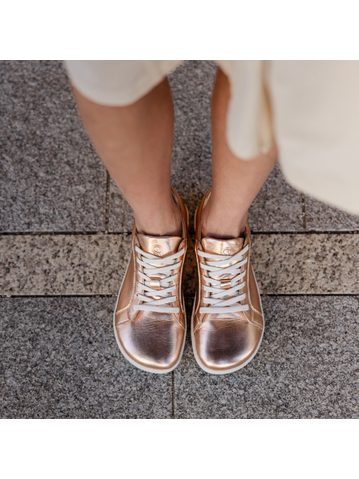 SHAPEN TENISKY FEELIN Uni Rose Gold Leather | Dámské barefoot tenisky