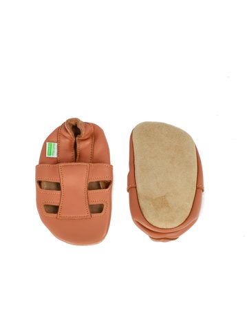 HOPI HOP KOŽENÉ BAREFOOT CAPÁČKY SANDÁLKY Koňakové | Dětské barefoot capáčky