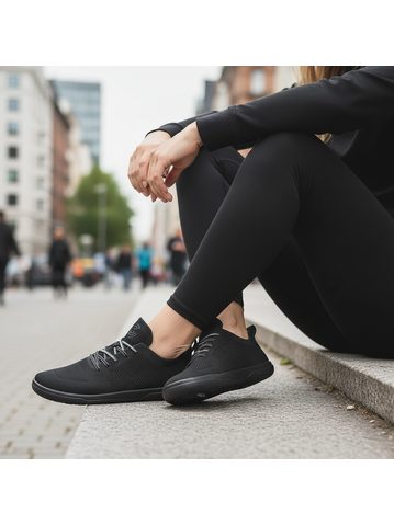 GROUNDIES Galaxy White/Sky Blue | Dámské barefoot tenisky