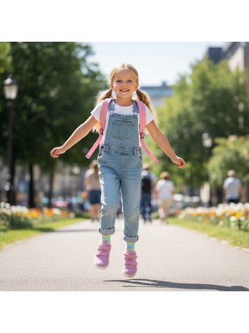 AFFENZAHN SNEAKER LEATHER BUDDY SHARK Blue | Dětské barefoot tenisky