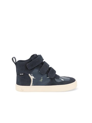 BUNDGAARD NERO MINI Navy Dino | Dětské celoroční barefoot boty