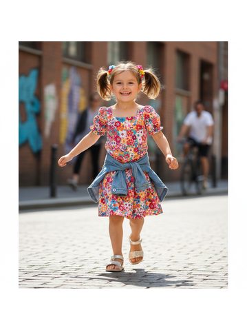 FRODDO SANDAL FLEXY FLOWER Gold Shine | Barefoot sandály