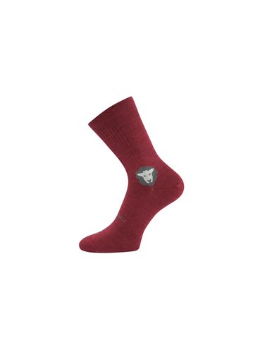 ANATOMICALLY SHAPED MERINO SOCKS BAREFOOTAN with Silver Ions Burgundy