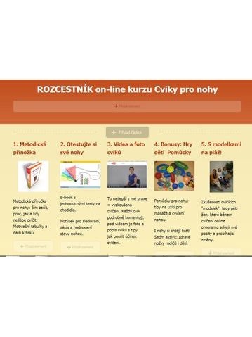 Cviky pro nohy – Základní kurz on-line