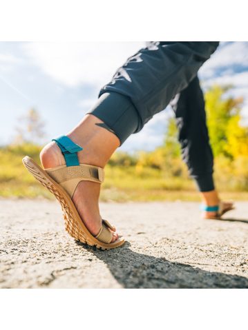 XERO SHOES D-Trail Irish Cream / Lake Blue | Dámské barefoot sandály
