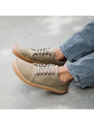 FRODDO SNEAKER VEGAN LACES II Beige | Barefoot tenisky