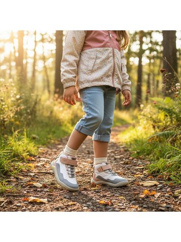 PRIMIGI GRANDER GTX 89163 Skin-White | Dětské barefoot celoroční boty