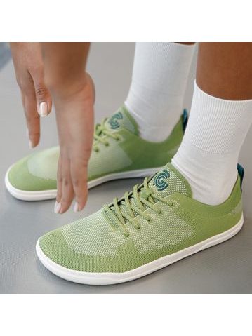 Barefoot Tenisky GROUNDIES® Active Knit Fern green / Ocean | Barefoot sportovní tenisky