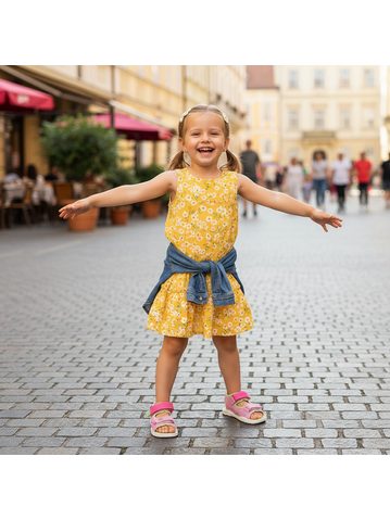 PEGRES SANDÁLKY BF21 Black | Dětské barefoot sandály