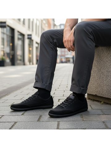 GROUNDIES Galaxy White/Sky Blue | Dámské barefoot tenisky