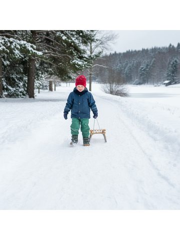 CRAVE SNOWSTORM Navy/Lime | Dětské zimní zateplené boty