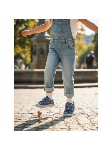 FRODDO TENISKY BASE LEATHER D-VELCRO Dark Blue | Dětské barefoot tenisky