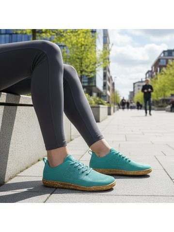 GROUNDIES G-PURE Dark brown | Sports barefoot sneakers