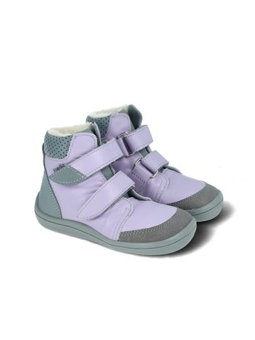 BEDA ZIMNÍ VYŠŠÍ JASMINE Lila - užší kotník | Dětské zimní zateplené barefoot boty