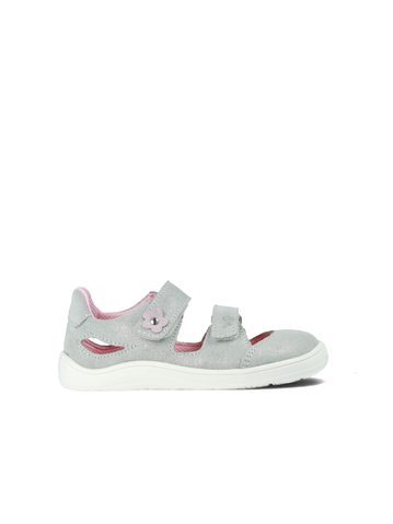 BABY BARE SANDÁLKY FEBO JOY Grey Pink | Dětské barefoot sandály