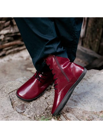 SHAPEN MAVERICK Plum | Kotníkové barefoot boty
