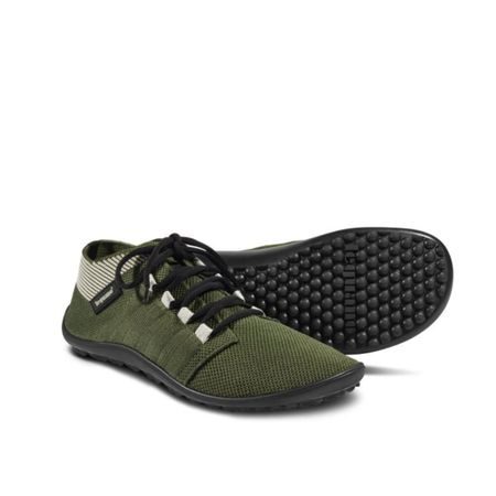 LEGUANO BEAT Olive | Barefoot tenisky