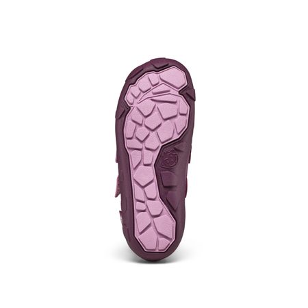 AFFENZAHN LOWBOOT KNIT HAPPY OTTER Berry | Dětské celoroční barefoot boty