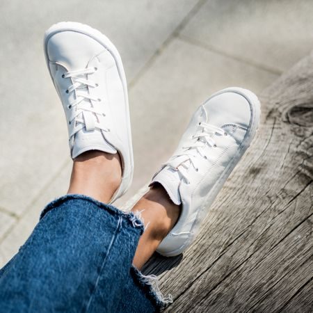 FRODDO TENISKY LEATHER LACES White II | Barefoot tenisky