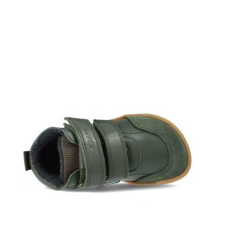 CRAVE TALINN Green | Dětské zimní zateplené barefoot boty
