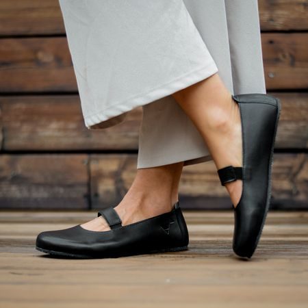 ANGLES RHEIA Black | Dámské barefoot baleríny