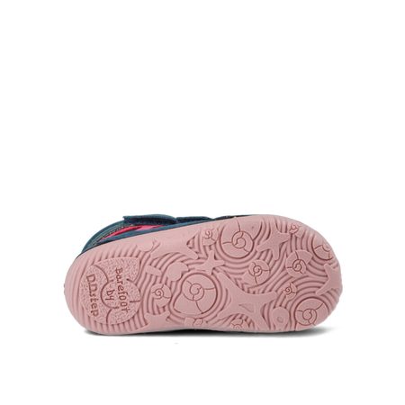 D.D.STEP W073-52306C Tmavě Modrá | Dětské zimní zateplené barefoot boty