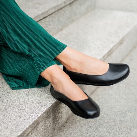ANGLES ANTIOPA Black | Dámské barefoot baleríny