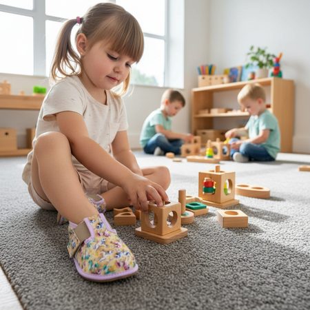 PEGRES PAPUČKY BF01 Textilní JEDNOROŽEC Fialová | Dětské barefoot přezůvky