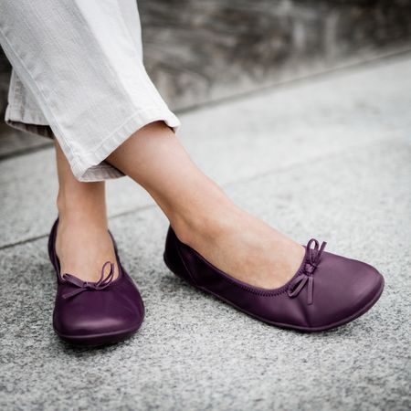 GROUNDIES Ruby 2.0 WOMEN Plum | Dámské barefoot baleríny