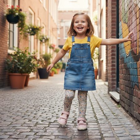 BOBUX ALPHA TROOP Cameo Rose | Dětské barefoot sandály