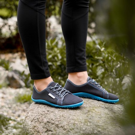 LEGUANO AKTIV Anthracite Blue | Sportovní barefoot boty