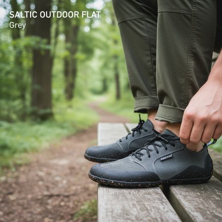 SALTIC OUTDOOR FLAT Grey | Outdoorové barefoot boty
