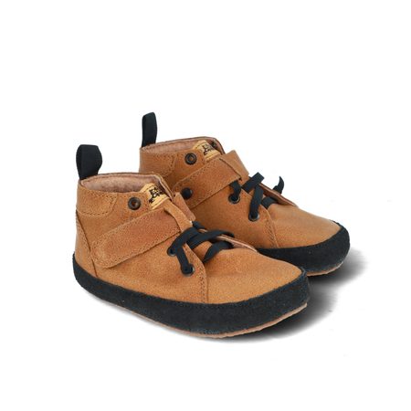 PEGRES CELOROČKY BF32L Brown | Dětské celoroční barefoot boty