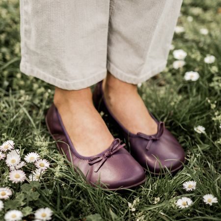 GROUNDIES Ruby 2.0 WOMEN Plum | Dámské barefoot baleríny